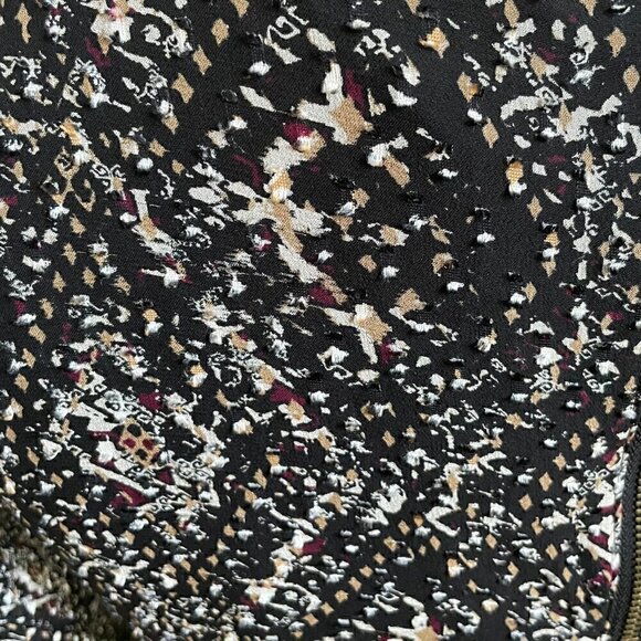 CLUB MONACO Women's Mini Dress Multicolor Sheer 3/4 sleeves Size 8 - Picture 9 of 10